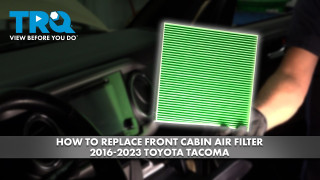 How to Replace Front Cabin Air Filter 2016-2023 Toyota Tacoma