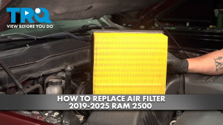 How to replace Air Filter 2019-2025 Ram 2500 67L L6
