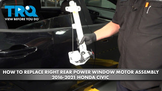 How to Replace Right Rear Power Window Motor Assembly 2016-2021 Honda Civic