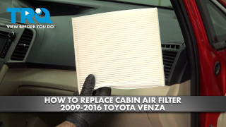 How to Replace Cabin Filter 2009-2016 Toyota Venza
