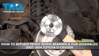 How to Replace Front Wheel Bearing  Hub Assemblies 2007-2014 Toyota FJ Cruiser