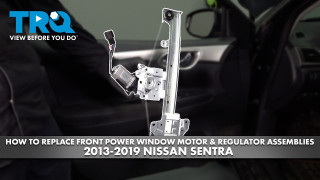 How to Replace Front Power Window Motor  Regulator Assemblies 2013-2019 Nissan Sentra