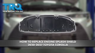How to Replace Engine Splash Shield 2020-2027 Toyota Corolla