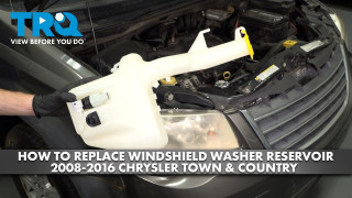 How to Replace Windshield Washer Reservoir 2008-2016 Chrysler Town  Country
