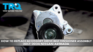 How to Replace Accessory Drive Belt Tensioner Assembly 2017-2024 Nissan Armada