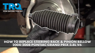 How to replace Front Steering Rack  Pinion Bellow 2004-2008 Pontiac Grand Prix