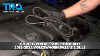 How to Replace Serpentine Belt 2012-2022 Volkswagen Passat 25L L5