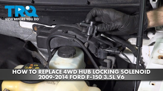 How to replace 4WD Hub Locking Solenoid 2009-2014 Ford F-150 35L V6