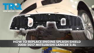 How to Replace Engine Splash Shield 2008-2017 Mitsubishi Lancer 24L
