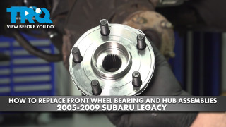 How to Replace Front Wheel Bearing  Hub Assemblies 2005-2009 Subaru Legacy