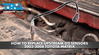 How to replace Upstream O2 Oxygen Sensor 2003-2008 Toyota Matrix 18L L4