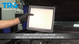 How to Replace Air Filter 2015-2022 Chevrolet Colorado 36L V6