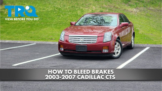 How to Bleed Brakes 2003-2007 Cadillac CTS