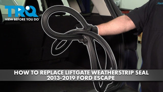 How to replace Liftgate Weatherstrip Seal 2013-2019 Ford Escape