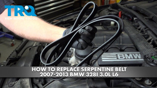 How to Replace Serpentine Belt 2007-2013 BMW 328I 30L L6