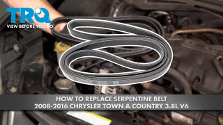 How to Replace Serpentine Belt 2008-2016 Chrysler Town  Country 38L V6