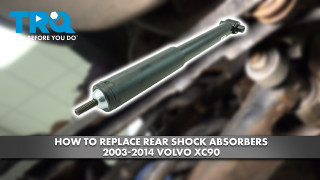 How to Replace Rear Shock Absorbers 2003-2014 Volvo XC90