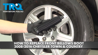 How to Replace Front Steering Rack  Pinion Bellows 2008-2016 Chrysler Town  Country