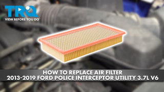 How to Replace Air Filter 2013-2019 Ford Police Interceptor Utility 37L V6