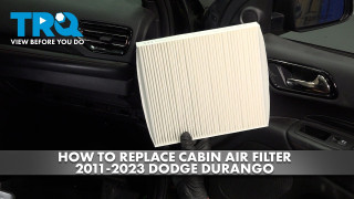 How to replace Cabin Filter 2011-2027 Dodge Durango