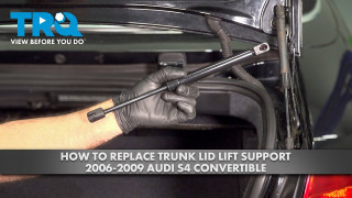 How to Replace Trunk Lid Lift Support 2006-2009 Audi S4 Convertible