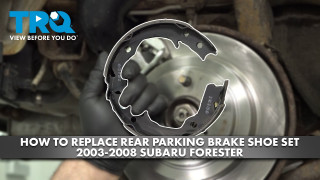 How to Replace Rear Parking Brake Shoe Set 2003-2008 Subaru Forester