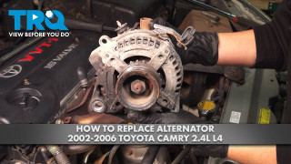 How to Replace Alternator 2002-2006 Toyota Camry 24L L4