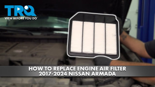 How to Replace Engine Air Filter 2017-2024 Nissan Armada