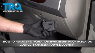 How to Replace Recirculation HVAC Blend Door Actuator 2008-2016 Chrysler Town  Country