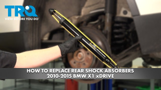 How to Replace Rear Shock Absorbers 2010-2015 BMW X1 xDrive