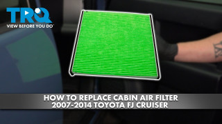 How to Replace Cabin Air Filter 2007-2014 Toyota FJ Cruiser