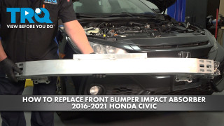 How to Replace Front Bumper Impact Absorber 2016-2021 Honda Civic