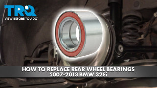 How to Replace Rear Wheel Bearings 2007-2013 BMW 328i