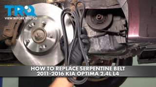 How to Replace Serpentine Belt 2011-2016 Kia Optima 24L L4