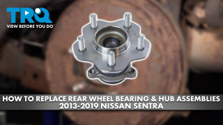 How to Replace Rear Wheel Bearing  Hub Assemblies 2013-2019 Nissan Sentra