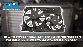 How to Replace Dual Radiator  Condenser Fan Assembly 2011-2018 Volkswagen Jetta 20L L4