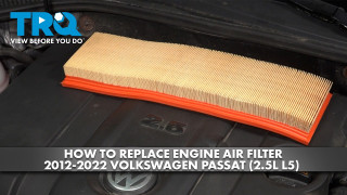 How to Replace Engine Air Filter 2012-2022 Volkswagen Passat 25L L5