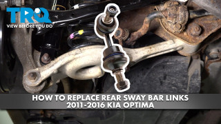 How to Replace Rear Sway Bar Links 2011-2016 Kia Optima