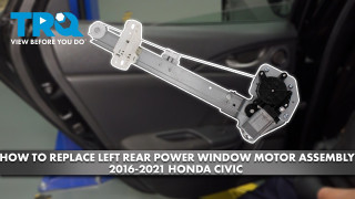 How to replace Rear Left Power Window Motor  Regulator Assembly 2016-2021 Honda Civic