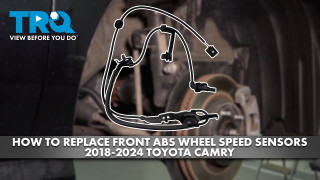 How to Replace Front ABS Wheel Speed Sensors 2018-2024 Toyota Camry