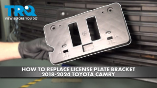 How to Replace Front License Plate Bracket 2018-2024 Toyota Camry