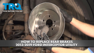 How to Replace Rear Brakes 2013-2019 Ford Police Interceptor Utility