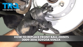 How to Replace Front Ball Joints 2009-2016 Toyota Venza
