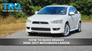 How to Bleed Brakes 2008-2017 Mitsubishi Lancer