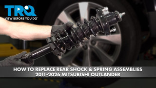 How to Replace Rear Shock  Spring Assemblies 2011-2026 Mitsubishi Outlander
