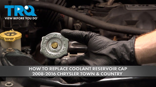 How to replace Coolant Reservoir Cap 2008-2016 Chrysler Town  Country 38L V6