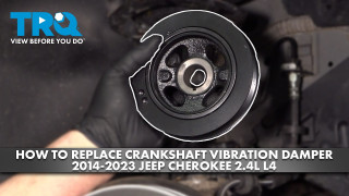 How to Replace Engine Crankshaft Vibration Damper 2014-2023 Jeep Cherokee 24L L4