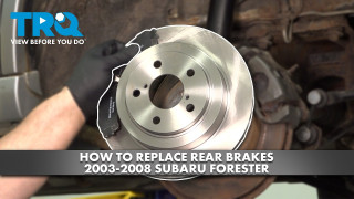 How to Replace Rear Brakes 2003-2008 Subaru Forester