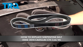 How to Replace Serpentine Belt 2008-2014 Cadillac CTS 36L V6