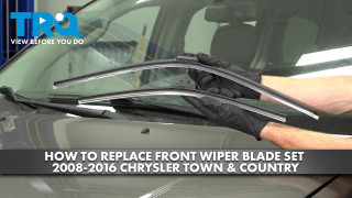 How to Replace Front Wiper Blade Set 2008-2016 Chrysler Town  Country